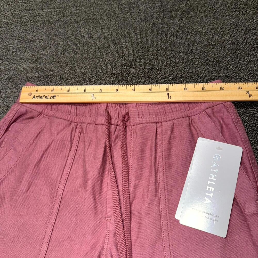 Athleta Farallon Bermuda Shorts Women XXS Pink Casual Gorpcore Activewear NWT - Picture 7 of 8